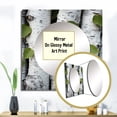 thumbnail image 3 of Designart "Aspen, Colorado White Forest Trees I" Botanical Square Mirror For Wall Decor - Large White Square Mirror Printed Wall Decor - Traditional Square Living Room Mirror, 3 of 5