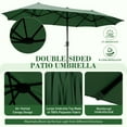 thumbnail image 3 of Autlaycil 13ft Patio Umbrella,Extra Large Umbrella with Crank, for Outdoor, Market, Beach, Garden, Yard, Party, Green, 3 of 6