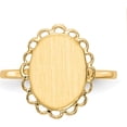 thumbnail image 4 of 14K Yellow Gold 12.0X9.0mm Open Back Signet Ring (Size 6) Made In United States rs192, 4 of 5