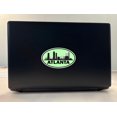 thumbnail image 3 of 5in x 3in Green Oval Atlanta Skyline Sticker, 3 of 7