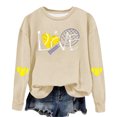 thumbnail image 4 of Timegard Sweatshirt for Women Print Drop Shoulder Crewneck Pullover Fall Casual Comfy Long Sleeve Tops, 4 of 4
