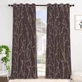 thumbnail image 4 of Tchckioa Botanical Pattern Blackout Curtains,52x96 Inch Grommet Drapes for Living Room,2 Panels, 4 of 9