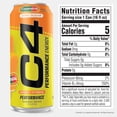 thumbnail image 6 of C4 Performance Energy Drink, Orange Creamsicle Flavor, Zero Sugar, Carbonated, 16 oz can (12 Pack), 6 of 6