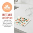 thumbnail image 4 of Unique Bargains Reusable Swedish Kitchen Dish Cloths Orange 8" x 7", 4 of 8