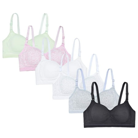 

VeaRin Big Girls Training Bras Slim Soft Cup Wireless Lightly Lined Foam Bra