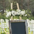 thumbnail image 4 of Floral Swag Welcome Sign Arrangements Party Floral Backdrop Silk Roses Wedding, 4 of 8