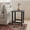 Grey, variant on Skandiquip 17" Square Adirondack Outdoor Side Table, All Weather Weathered Wood HDPE Patio End Table with Shelf, 180 lbs Weight Capacity, White