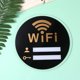 thumbnail image 4 of Exquisito letrero acrílico de wifi, útil adhesivo de pared, recordatorio de contraseña de wifi (20 x 20 cm), 4 of 6