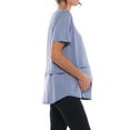 thumbnail image 6 of Frostluinai Women's Oversize Nursing Breastfeeding Shirts Hidden Slit Double Layer Maternity Shirt Short Sleeve Loose Fit Maternity Tops, 6 of 7