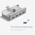 thumbnail image 3 of Orico Mh4Pu 4 Puertos Usb 3.0 Hub Adaptador Divisor De Pantalla De Alta Velocidad, 3 of 8