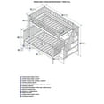 thumbnail image 4 of Woodland Staircase Bunk Bed Twin over Full in Grey, 4 of 4