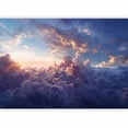 thumbnail image 2 of Clouds Wallpaper Wall Mural - The Sun in Hiding, 2 of 5