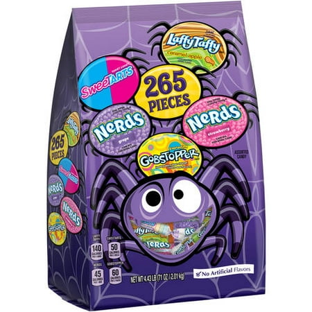 WONKA Halloween Assorted Candy, 265 ct, 71 oz Bag ...