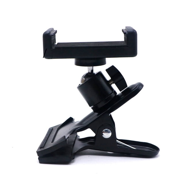 Matsuzay Soporte para teléfono Metal ABS Caucho Streaming Accesorios Head Rack 1/4 Tornillos 360 Grados Soporte de montaje Abrazadera Ukulele Soporte de Teléfono y Comunicación