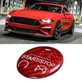 thumbnail image 1 of Engine Button Cover Start Stop Engine Button Cover Carbon Fiber Car Accessory Red Carbon Fiber Engine Start Stop Button Cover Trim Decor Fit For   GT 15-19, 1 of 8
