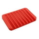 thumbnail image 2 of Caja De Del Jabón Del Tenedor Del Silicón De La Bandeja Del Jabón Con La Esponja Flexible Del Antirresbaladizo Para De , L rojo, 2 of 9