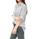 thumbnail image 3 of CamiDe Mujer Con Cuello De SolaY Mangas Largas Enrolladas Con Botones Gris L, 3 of 5