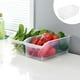 thumbnail image 4 of Caja de Almacenamiento para Refrigerador, Cajón de Cocina, Organizador de Alimentos Rectangular de Plástico, Ruedas para Almacenamiento de Alimentos, 4 of 7