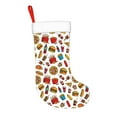 thumbnail image 2 of Honeii Hot Dog Pizza for Christmas Stocking,Large Xmas Stocking,Holiday and Family Stocking for Fireplace Christmas Holiday Party Decoration, 2 of 7