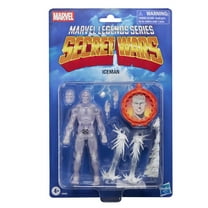 Marvel Legends Series Secret Wars Ice Man, X-Men Retro Comics Collectible 6-Inch Action Figure with Shield