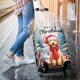 thumbnail image 3 of Merry Christmas Goldendoodle Enjoys Woofmas Winter Xmas Holiday Travel Luggage Cover Doodle Dog Lover Gifts Idea Suitcase Dust Protective Decor - 02022, 3 of 5