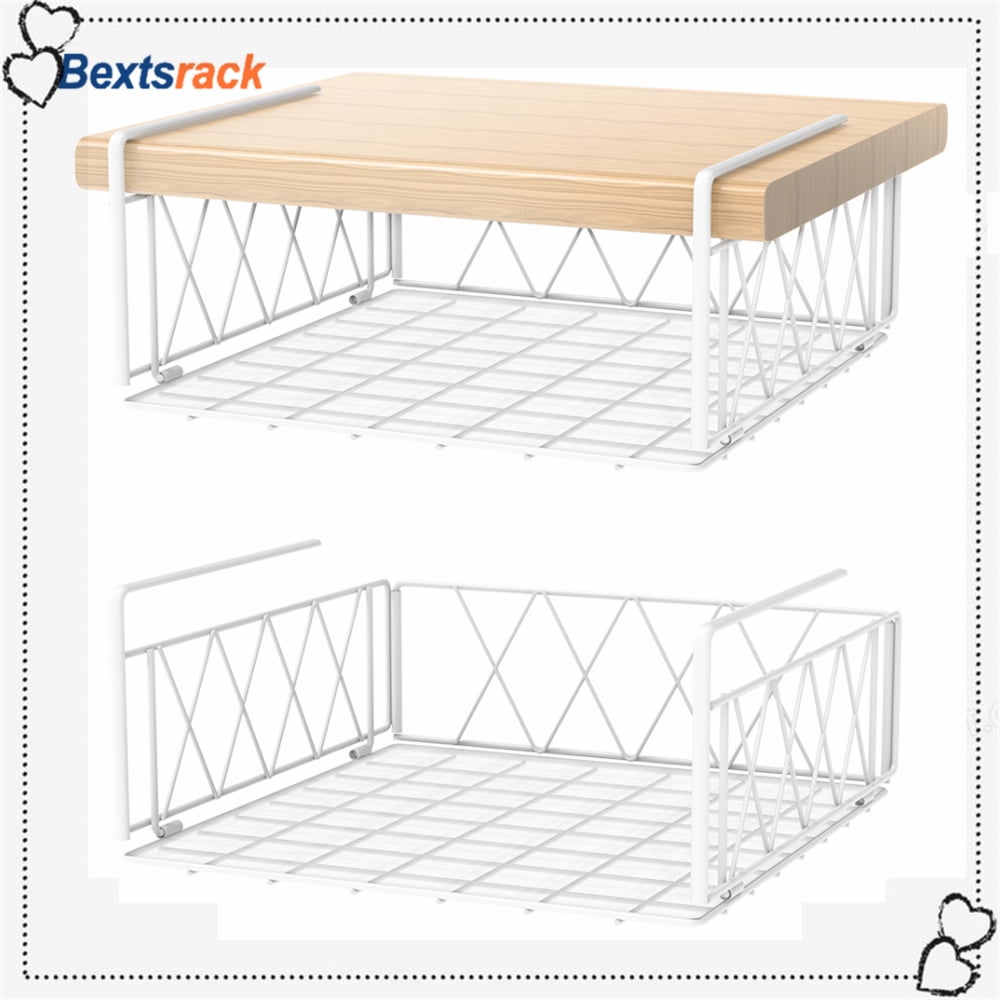 Bextsrack 2 Pieces Under Shelf Wire Basket Under Shelf Basket baskets