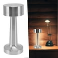 thumbnail image 1 of Lámpara de mesa inalámbrica lámpara de escritorio de atenuación recargable plateada galvanizada para el hogar ANGGREK Otros, 1 of 8