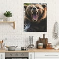 thumbnail image 5 of ADALE Angry Grizzly Bear Poster Canvas Wall Art Living Room Wall Art Bedroom Decor Prints Pictures Unframed 16x20 Inch, 5 of 6