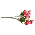 thumbnail image 3 of Tela de rosa artificial nupcial flor falsa hogar matrimonio herramienta de adorno floral 15 flores 2 piezas Kearding HA7980-00B, 3 of 6