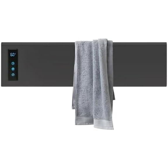 Electric Towel Warmer Rack, Wall-Mounted Towel Heater with Built-in Timer & Temperature Control, Electric Towel Dryer for Bathroom, IPX4 Waterproof, Gun Grey$$Home Decor, Kitchen, & Other