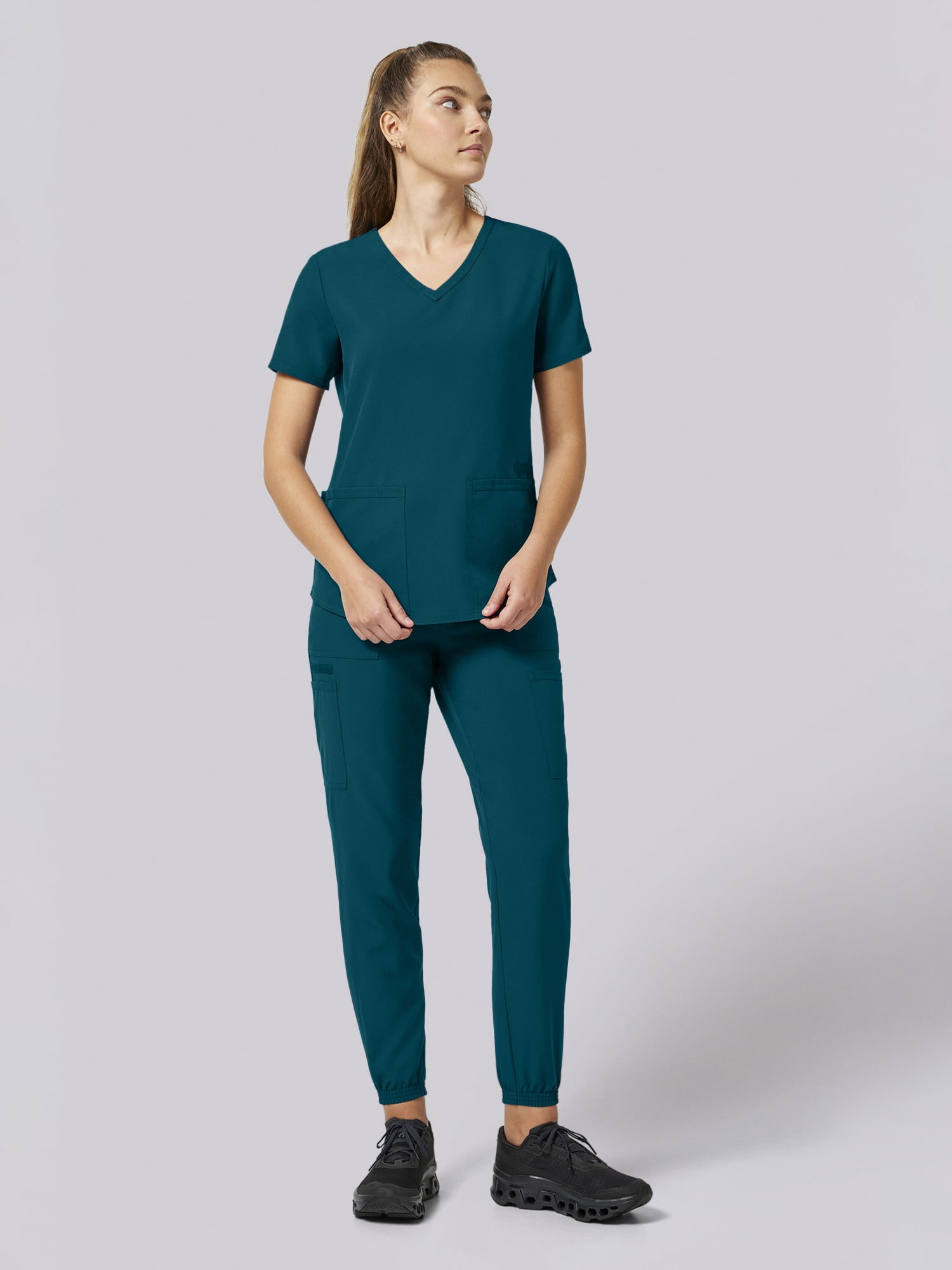 Scrubstar Core Essentials Women’s V-Neck Scrub Top, Sizes XS–3XL