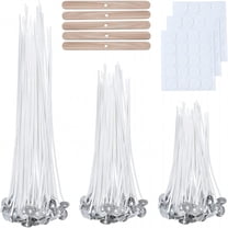 ACDANC 150 Piece Cotton Candle Wick (3 Size) for Candle Making Candle DIY (4/6/8in)