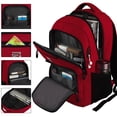 thumbnail image 2 of UKEIN Red Laptop Backpack Computer Business Backpack for Adult Water Resistant Anti-Theft Laptop Backpack for Men, 2 of 6