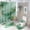 color-3, variant on Colorful Marble Green Gilding (50) Shower Curtain Waterproof Bathroom Curtain Anti-slip Bath Mat Set Toilet Rugs Carpet