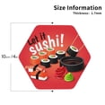 thumbnail image 3 of Balery 6 Pcs Sushileather Coasters Set, Drink Table Cup Coasters For Living Room Kitchen Coffee Decor, 3 of 9