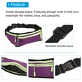 thumbnail image 4 of Uxcell Slim Running Belt, Workout Fanny Pack Women Men Waist Pack Purple, 4 of 6