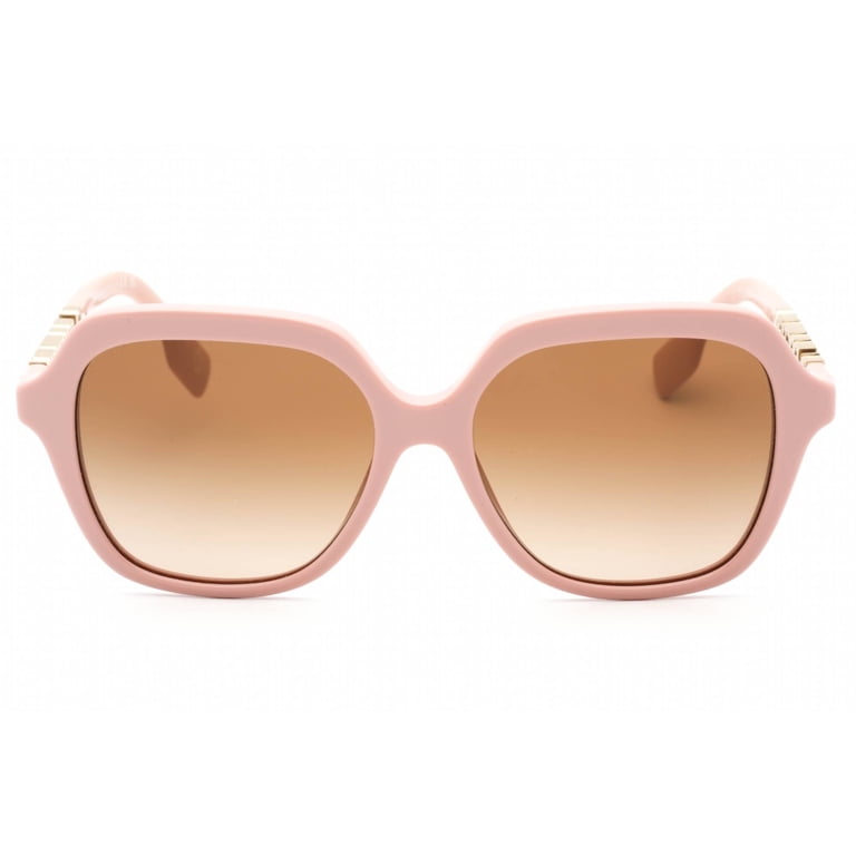 Burberry Pink Square Frame Sunglasses with Gradient Lenses Burberry Joni L (55 - 16) with Brown lenses and Pink frame  main image 4