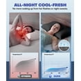 thumbnail image 3 of Funda de almohada Rifens Ice Cooling para personas que duermen en caliente, color negro, 3 of 6