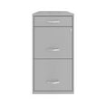 thumbnail image 2 of Pemberly Row 3-Drawer Modern Metal Organizer Filing Cabinet in Gray, 2 of 6
