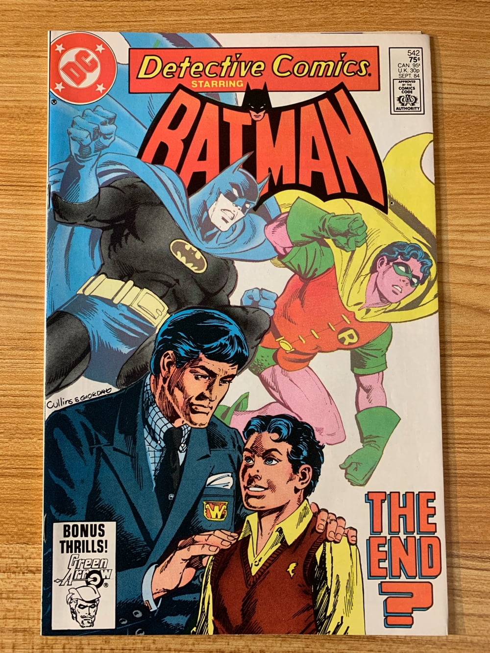 Cover of Detective Comics #542