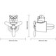 thumbnail image 1 of Ambientador para coche oso de fresa difusor de perfume clip de dibujos animados oso piloto, 1 of 4