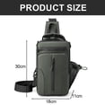 thumbnail image 2 of Nuevo bolso de pecho multifuncional para hombre, bolso de hombro de nailon, Mochila pequeña de tela espacial impermeable, 2 of 5