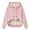 Pink, variant on Women's Sherpa Lined Hoodies Winter Warm Pullover Hooded Sweatshirt Casual Fleece Tops with Pocket