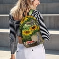 thumbnail image 7 of Balery Vintage Wooden Bucket Vintage Canvas Backpack for Men and Women - Large Capacity, Durable Travel Laptop Bag for School, Work, Hiking, and Outdoor Activities, 7 of 7