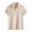 BZ26_Beige, variant on Lumtrix Mens Polo Shirt Texture Knitted Button Dpwn T-Shirt Casual Short Sleeve Summer Vacation Golf Shirts Beige 2XL