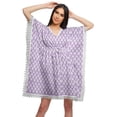 thumbnail image 1 of Moomaya Robe Courte de Caftan de Plage, Robe de Couverture Imprimée, Kaftan pour Femmes, Tenue de Plage, Couverture, 1 of 4