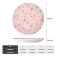 thumbnail image 2 of Picia Chrysanthemum Pattern Bone China Decorative Plate – Wall Decor with Stand and Adhesive, Elegant Ornament for Living Room, Office, or Entryway-7in, 2 of 6