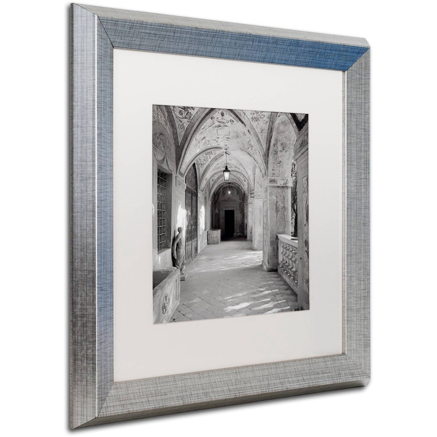 Trademark Fine Art "Padova I" Canvas Art by Alan Blaustein, White Matte, Silver Frame