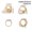 01 Light Gold 4PCs, variant on Geometric Water Drop Ring Set For Women Zinc Alloy Plated