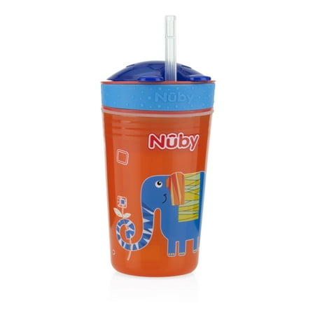 Best Nuby Snack N Sip Straw Sippy Cup Combo - 2 pack deal